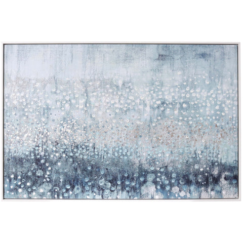 Framed Canvas Abstract Rain Xl